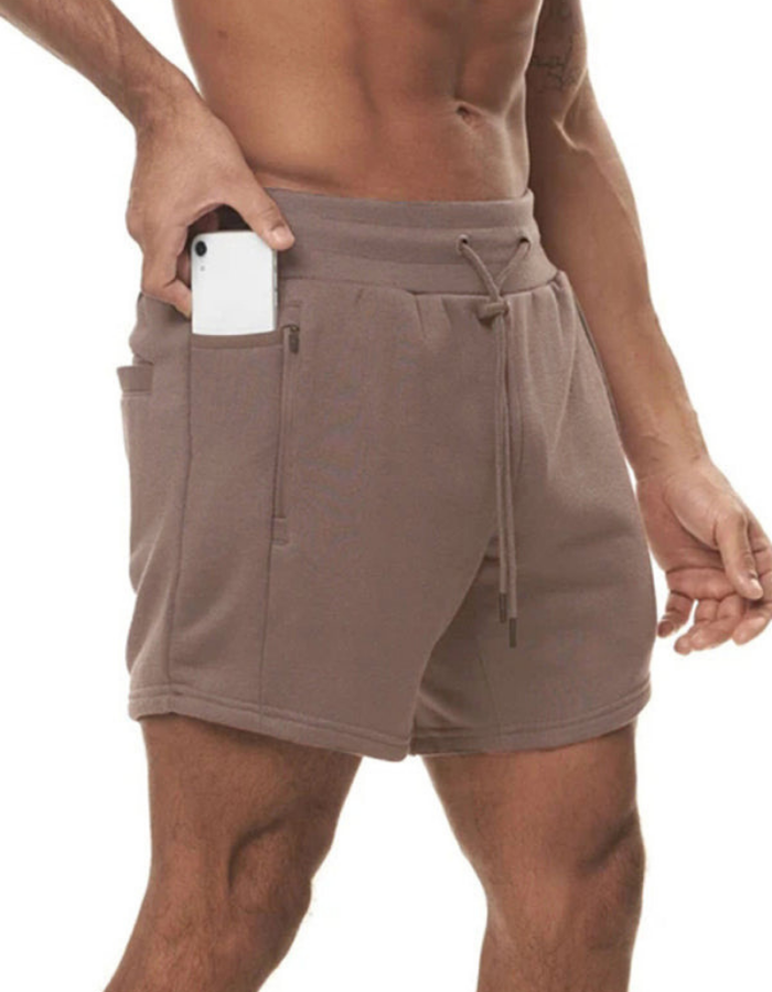 SHOPIQAT Sports Gym Men's Multi Pocket Hanging Towel Running Training Shorts - Premium from shopiqat - Just $7.900! Shop now at shopiqat